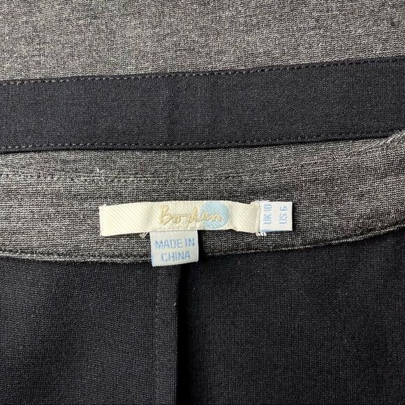 Boden Black & Gray Contrast Trim Sheath Dress with Pockets 6 Small - Picture 10 of 10